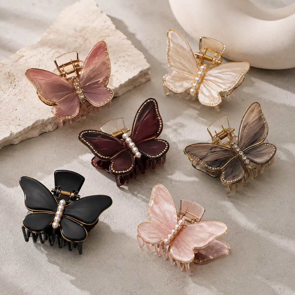 Butterfly Hair Claw Clips